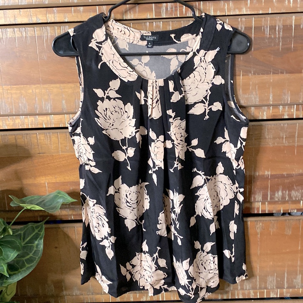 Talbot silk top